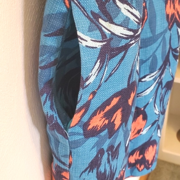 JCrew Floral Spring Summer Sleeveless Dress with Pockets / Back Zip / Size 6 - Picture 4 of 6